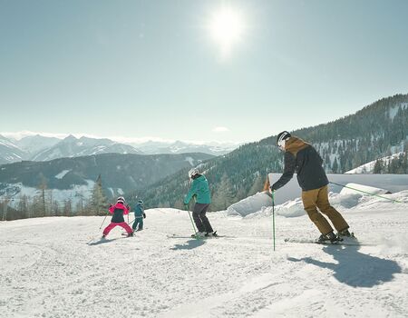 skiing with family